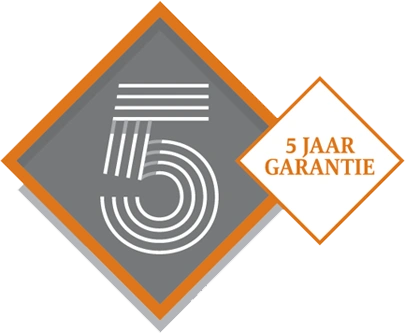 vijf jaar garantie op shutters