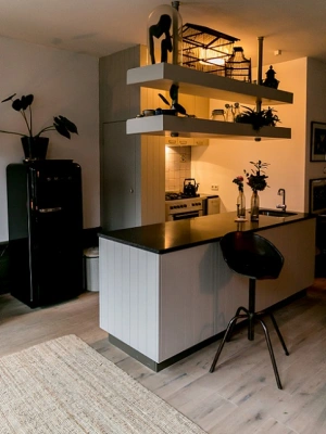Keuken in appartement in Amsterdam