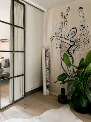 Decoratie in interieur van appartement in Amsterdam